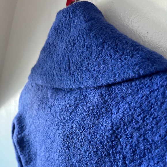 VTG Moda International sz M shawl collar sweater violet wool/acrylic/spandex - Picture 3 of 13